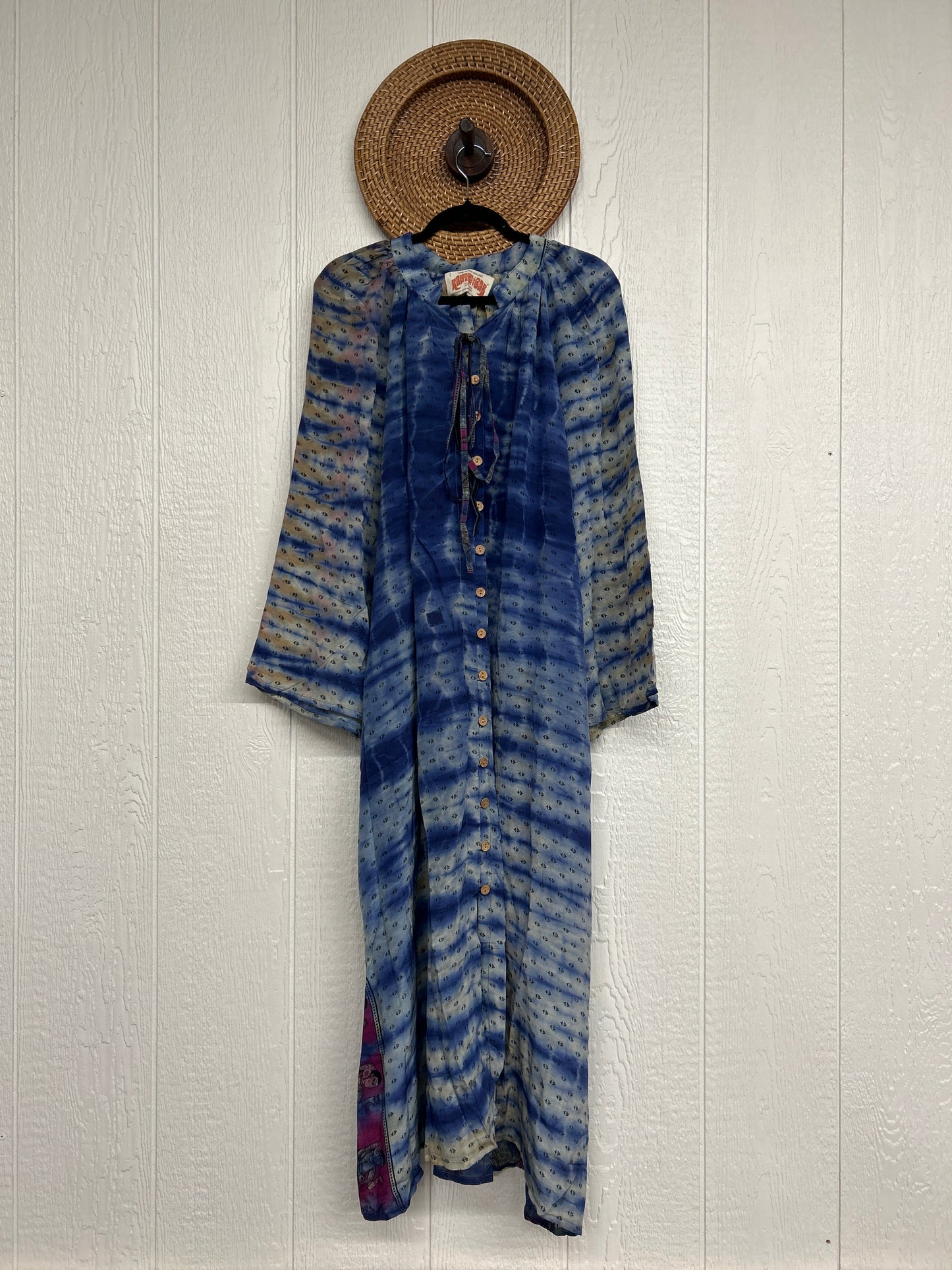 Crepe Sari Woodstock Duster Dress 0226 177