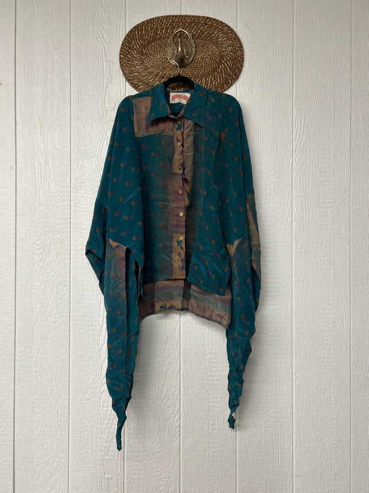 Crepe Sari Nirvana Button Down 1125 158