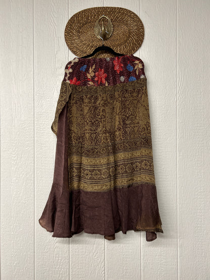 Crepe Sari Inner Peace Wrap Skirt 0626 189