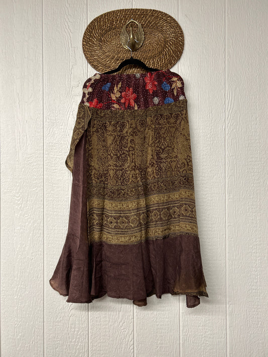 Crepe Sari Inner Peace Wrap Skirt 0626 189
