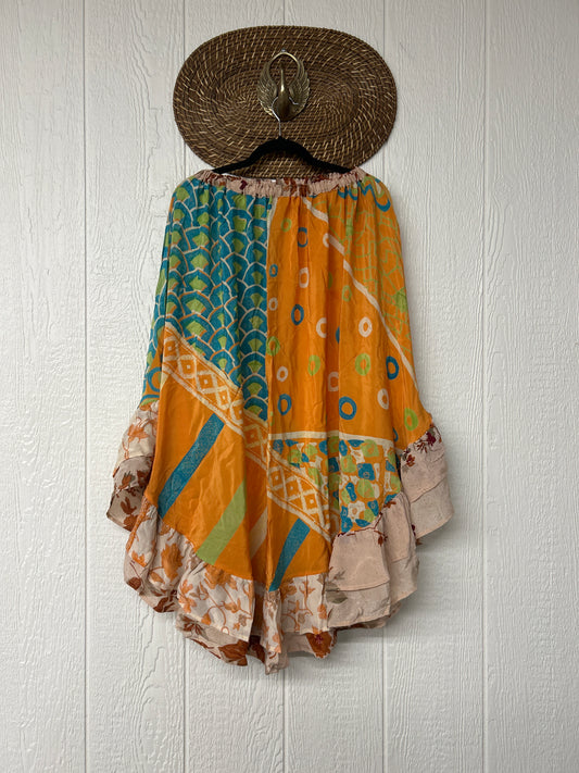 Crepe Wild Rose Skirt 1025 002