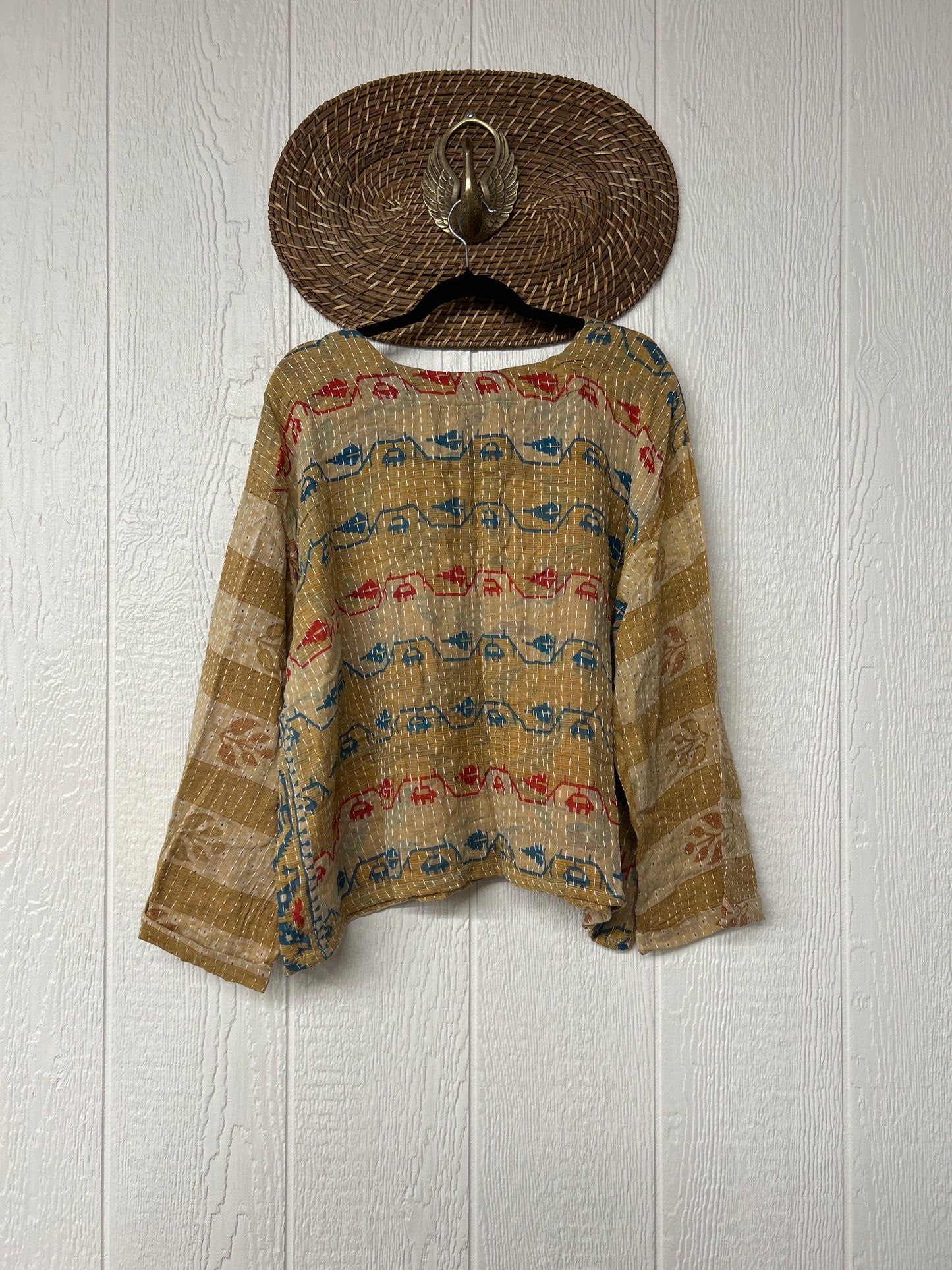 Pareo Kantha Wanderer Pocket Crop Top 0226 234