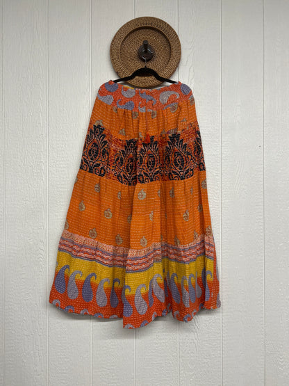 Pareo Kantha Lotus Maxi Skirt 0826 042