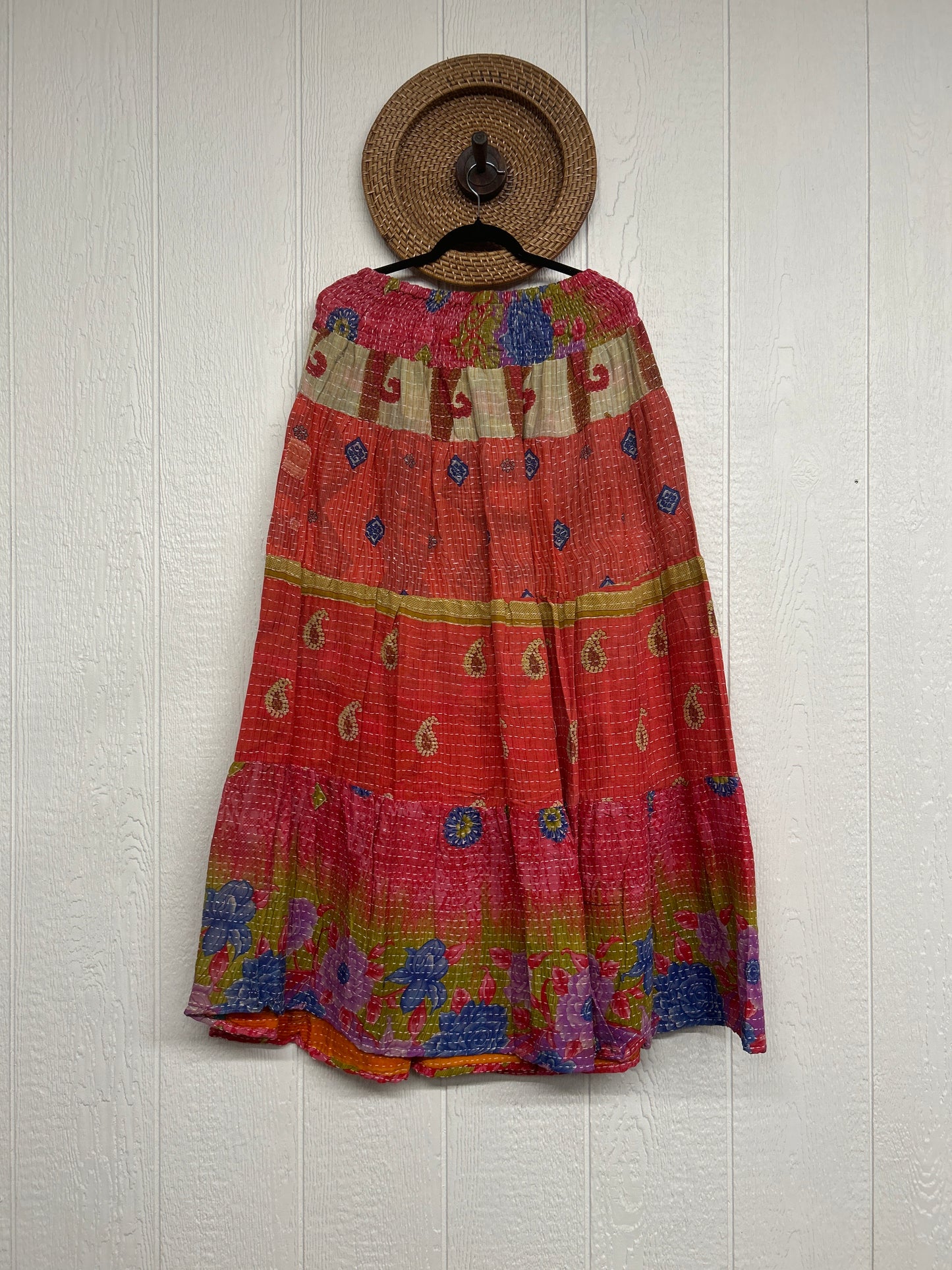 Pareo Kantha Lotus Maxi Skirt 0826 063