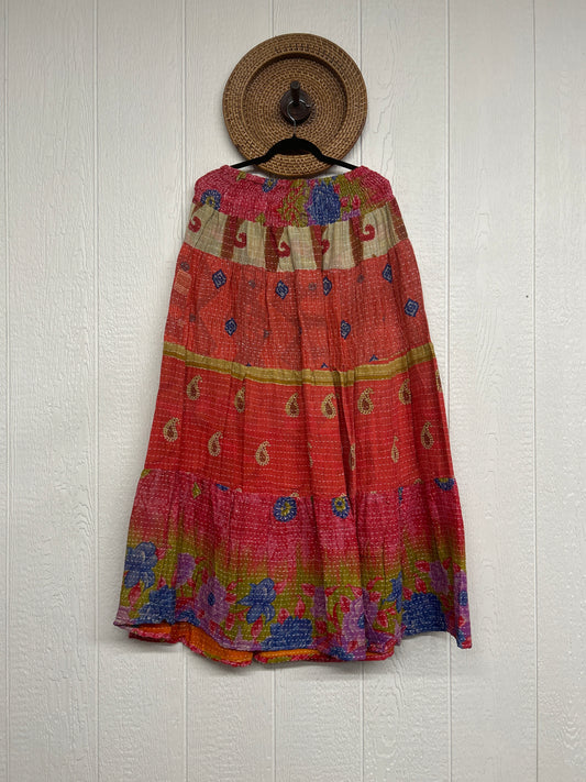 Pareo Kantha Lotus Maxi Skirt 0826 063