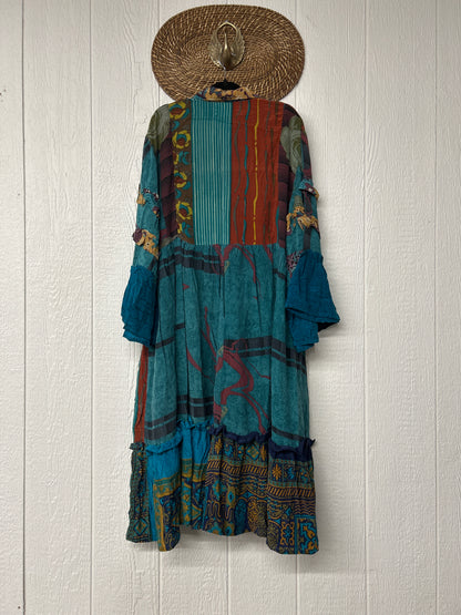 Crepe Sari Rhiannon Duster Dress 0226 058