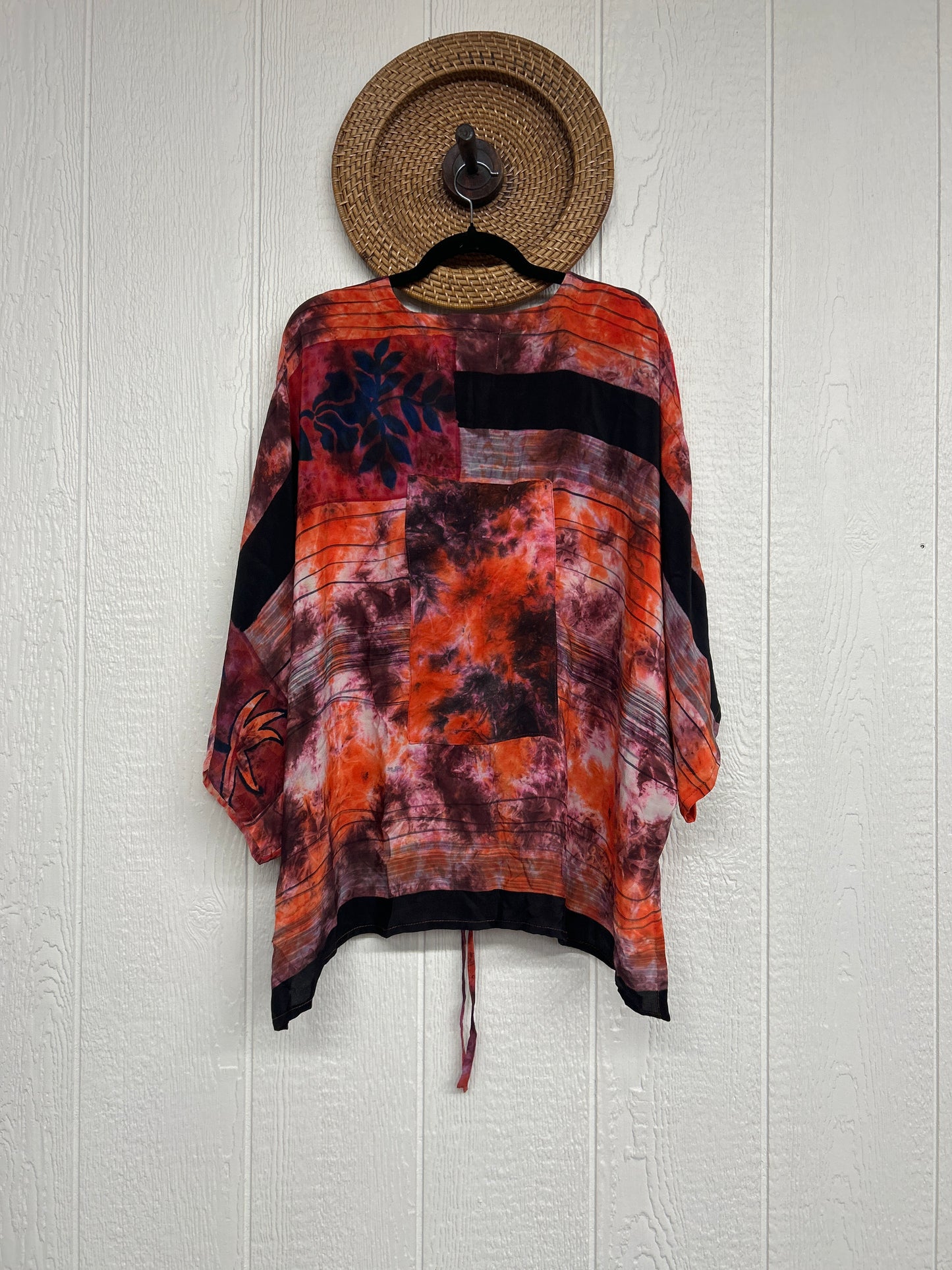 Crepe Sari Hi Lo Butterfly Top 0726 061