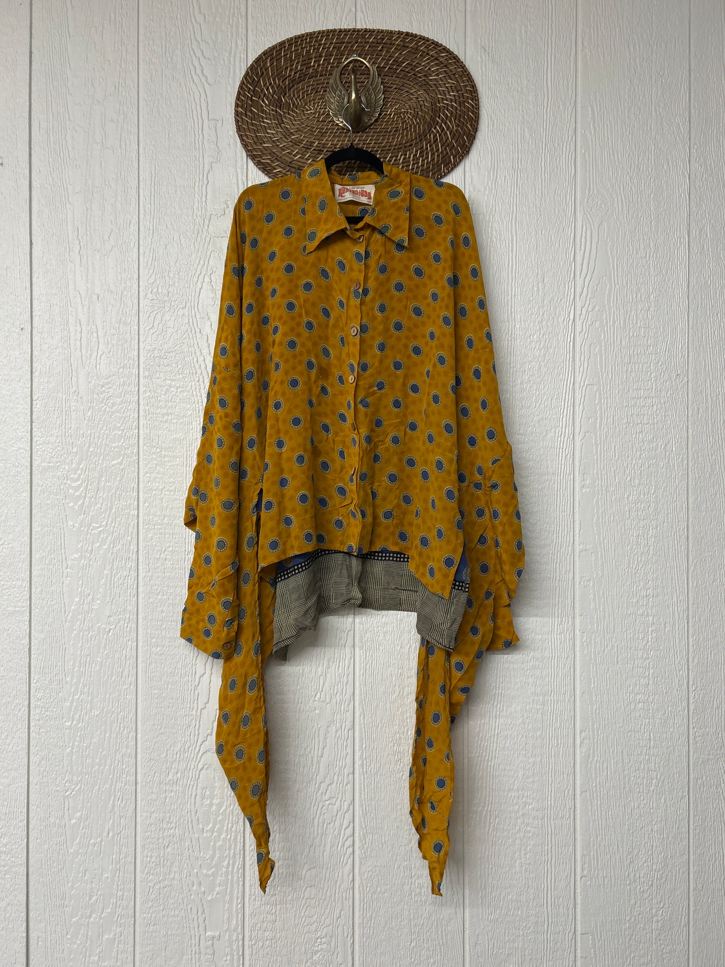 Crepe Sari Nirvana Button Down 1125 008