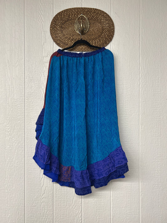 Crepe Wild Rose Skirt 1025 067