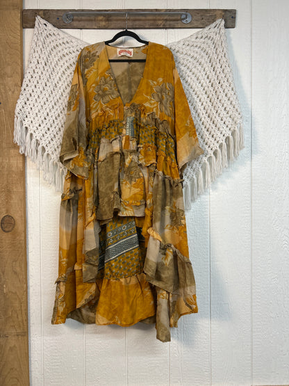 Rasgulla Sari Rhiannon Kimono 0826 039