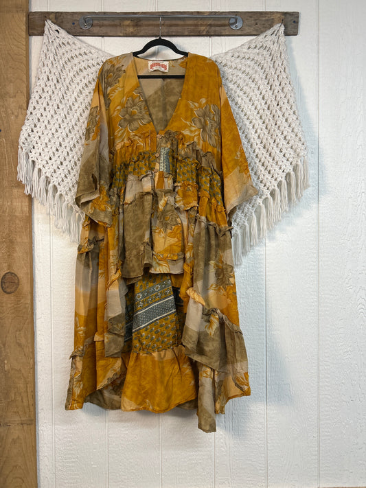 Rasgulla Sari Rhiannon Kimono 0826 039