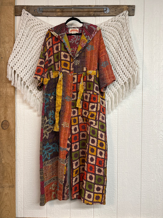 Kantha Zen Hoodie Jumpsuit 0925 265