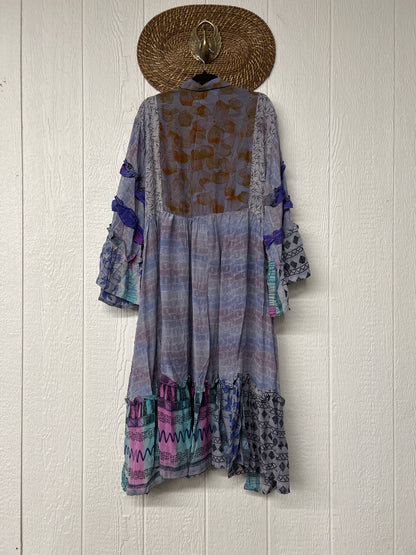 Crepe Sari Rhiannon Duster Dress 0226 090