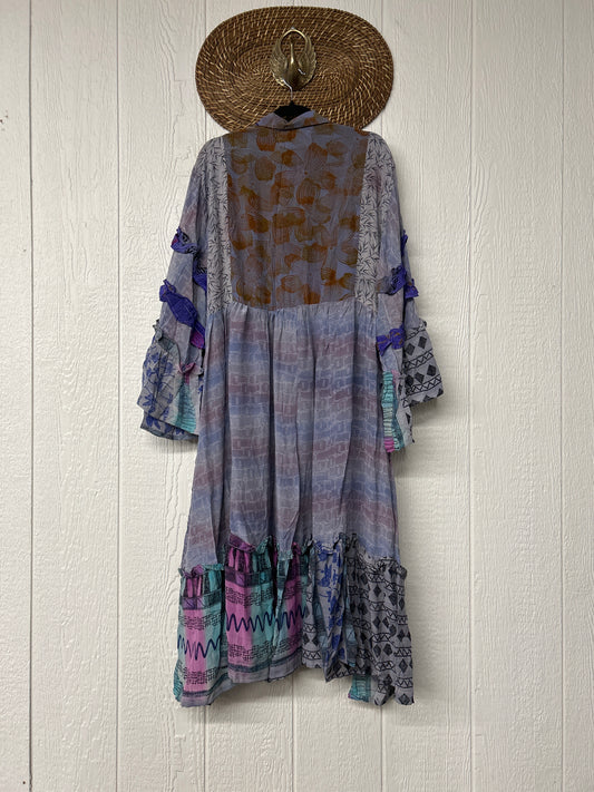 Crepe Sari Rhiannon Duster Dress 0226 090