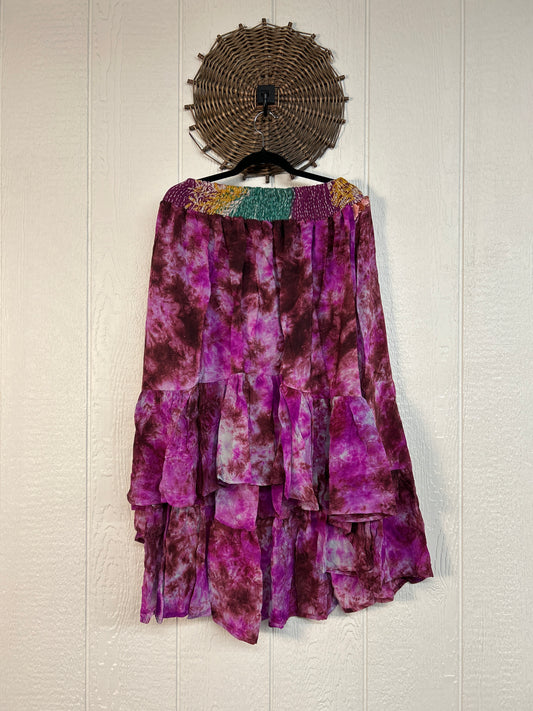Crepe Sari Dahlia Skirt 1026 202