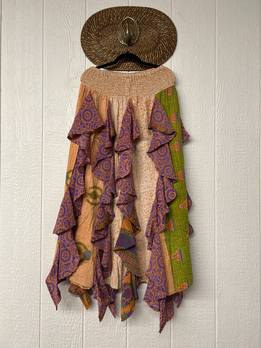 Pareo Kantha Willow Maxi Skirt 0826 129