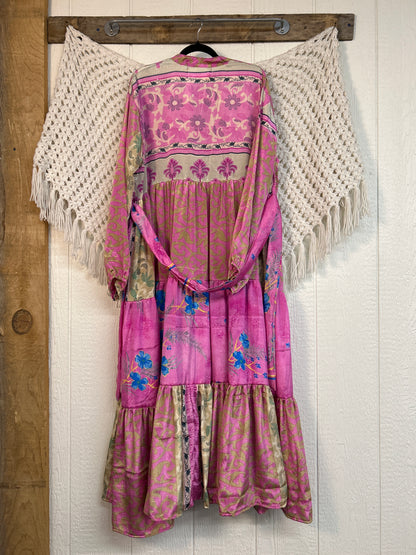 Rasgulla Sari Luminous Maxi Dress 0226 234