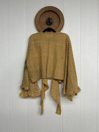 Crepe Sari Zeppelin Crop Shrug 0426 023