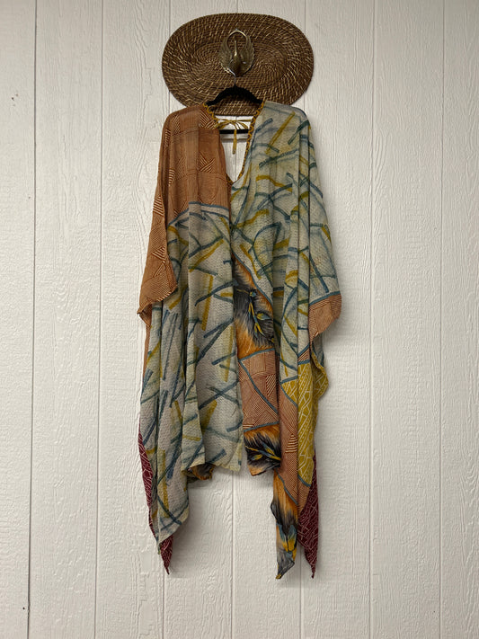 Crepe Sari Orchid Kimono 0626 003