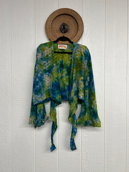 Crepe Sari Zeppelin Crop Shrug 0426 195