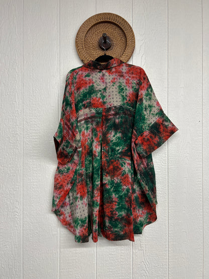 Crepe Sari Free To Be Button Down 0626 255