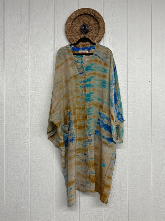 Crepe Sari Gaia Duster Dress 0426 069