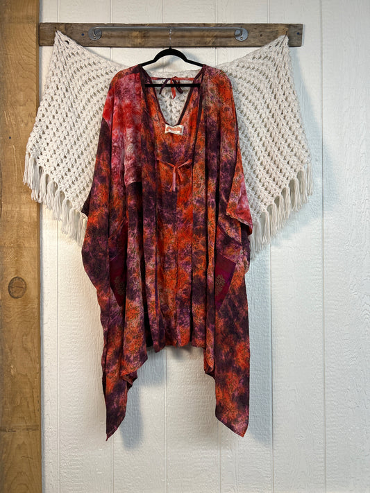 Crepe Sari Orchid Kimono 0626 248