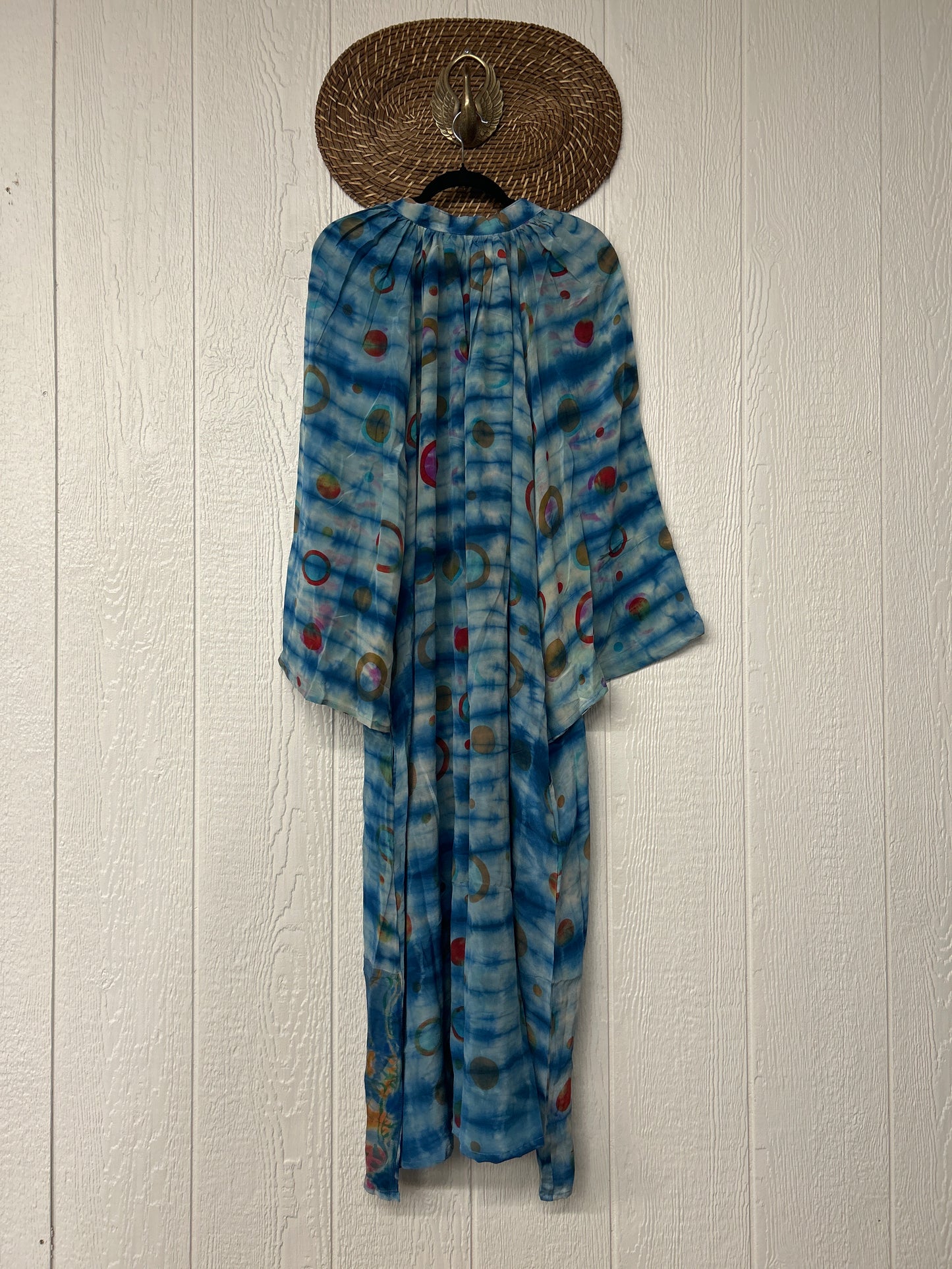 Crepe Sari Woodstock Duster Dress 0226 013