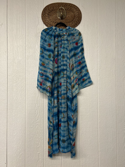 Crepe Sari Woodstock Duster Dress 0226 013