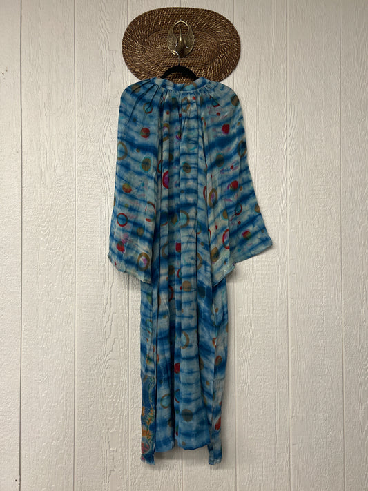 Crepe Sari Woodstock Duster Dress 0226 013