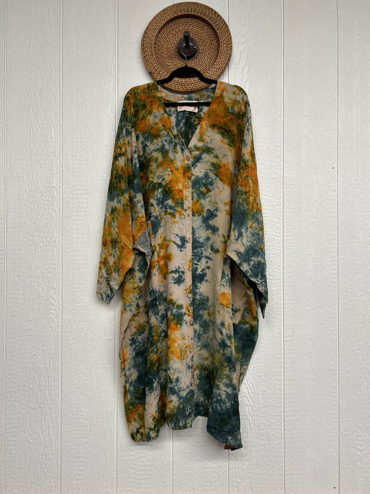Crepe Sari Gaia Duster Dress 0826 202