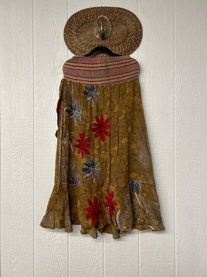 Crepe Sari Inner Peace Wrap Skirt 0626 169