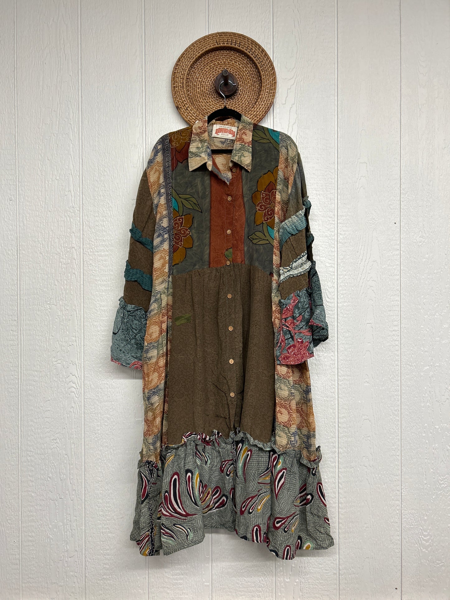Crepe Sari Rhiannon Duster Dress 0226 274