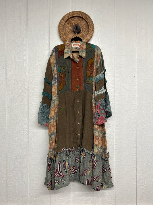 Crepe Sari Rhiannon Duster Dress 0226 274