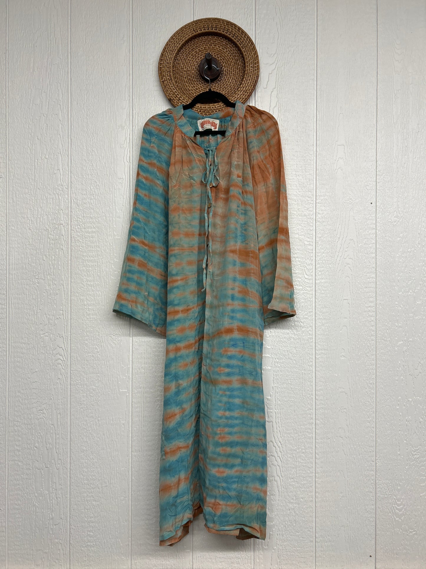 Crepe Sari Woodstock Duster Dress 0226 172