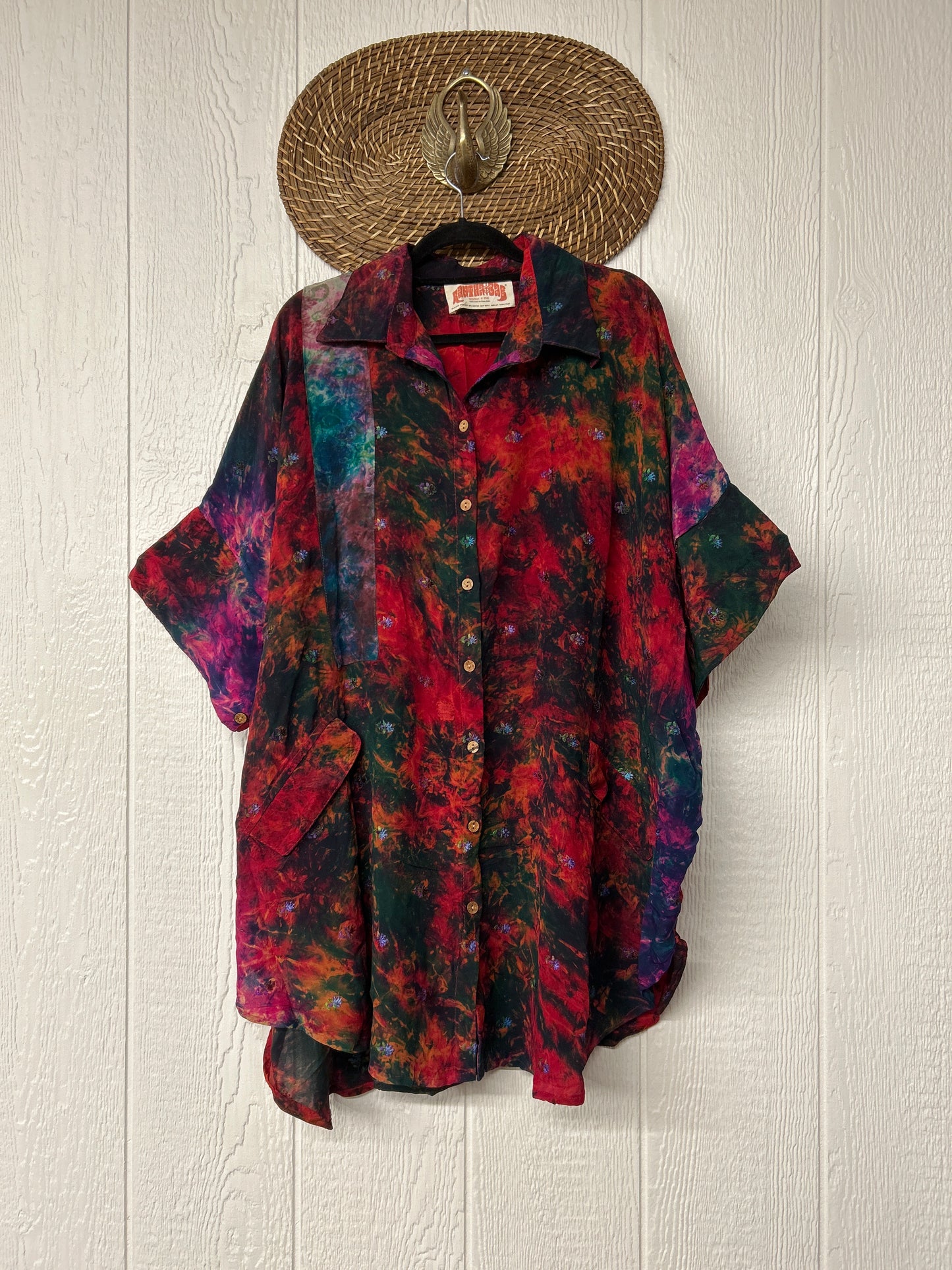Crepe Sari Free To Be Button Down 0626 088