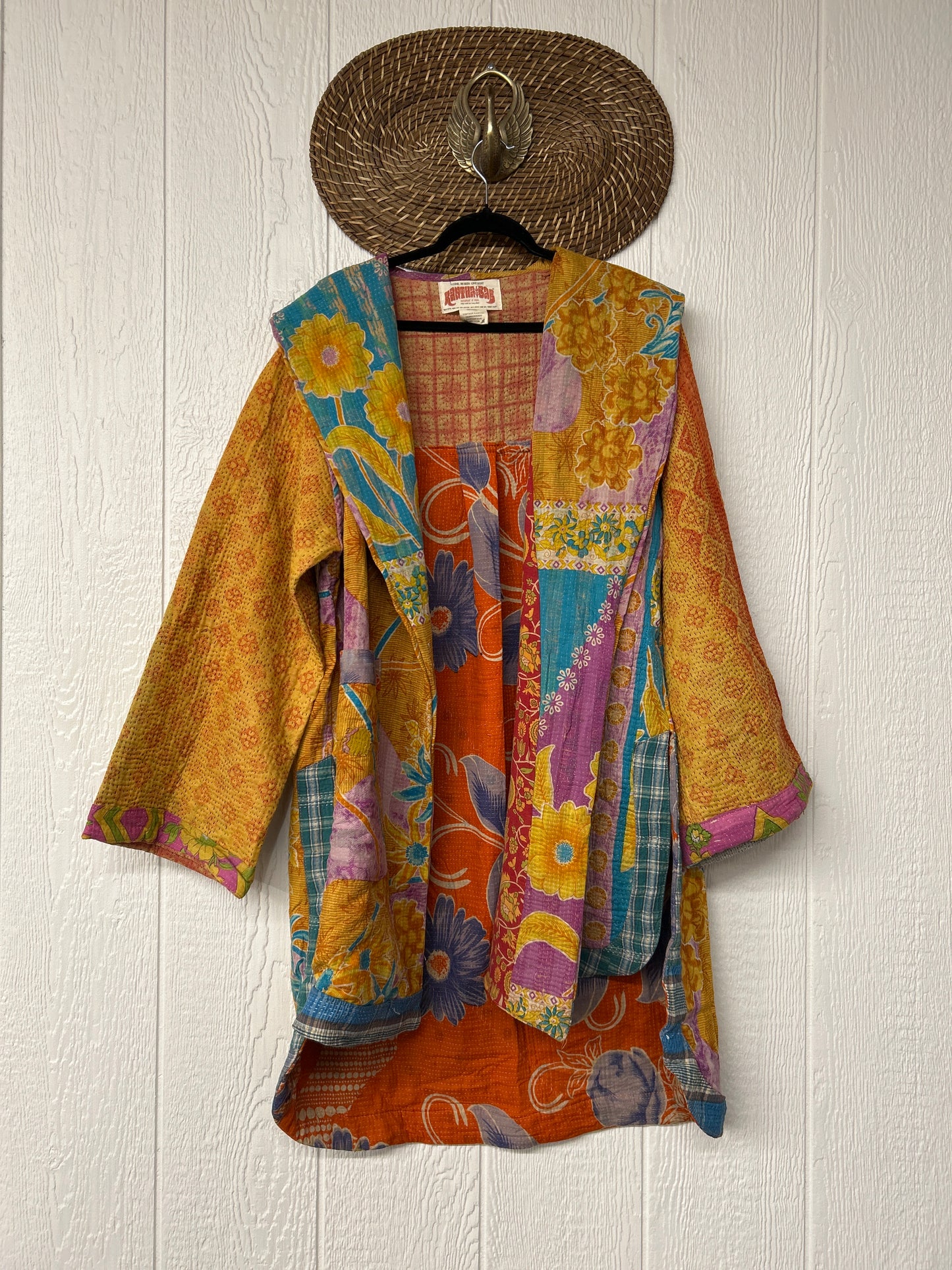 Fine Kantha Drifter Coat 1125 002