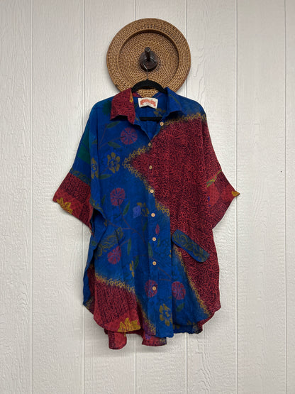 Crepe Sari Free To Be Button Down 0626 141