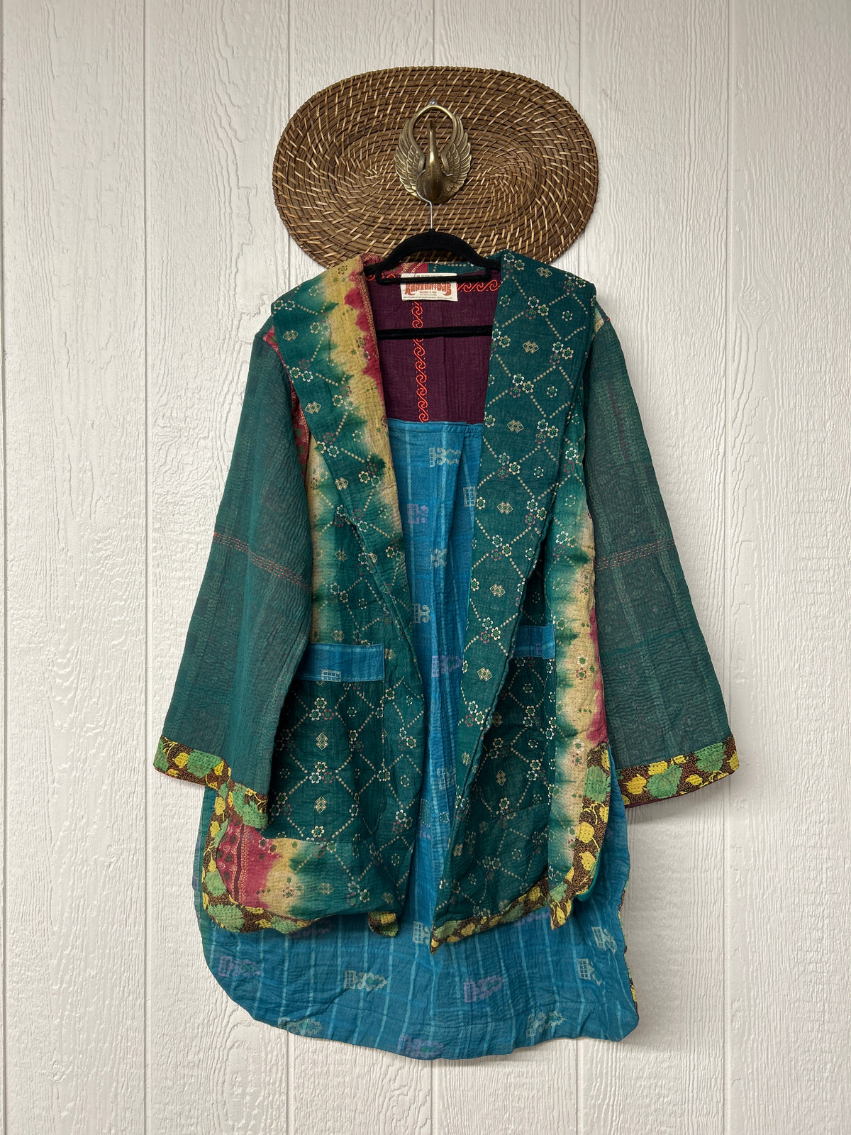 Fine Kantha Drifter Coat 1026 161