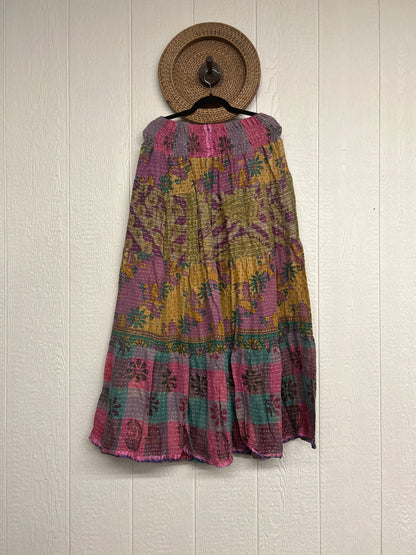 Pareo Kantha Lotus Maxi Skirt 0826 258