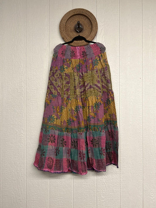 Pareo Kantha Lotus Maxi Skirt 0826 258