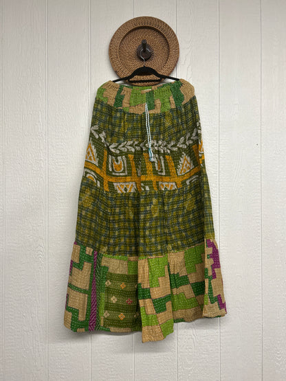 Pareo Kantha Lotus Maxi Skirt 0826 071
