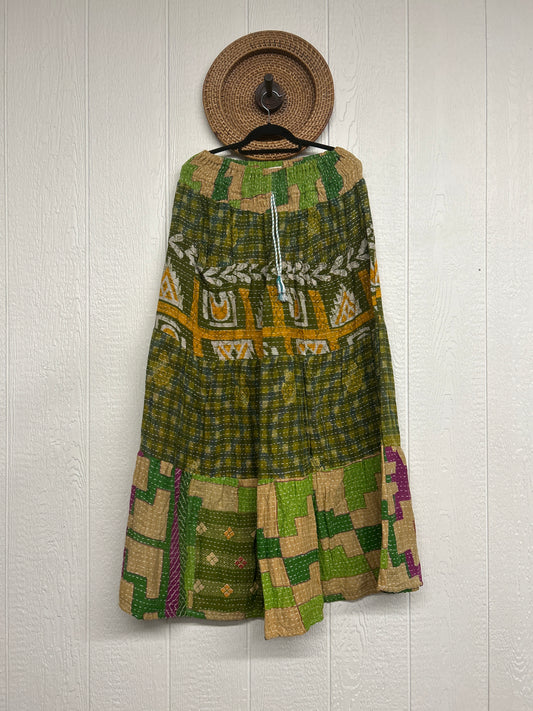 Pareo Kantha Lotus Maxi Skirt 0826 071