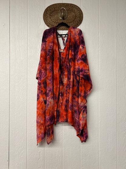 Crepe Sari Orchid Kimono 0626 129