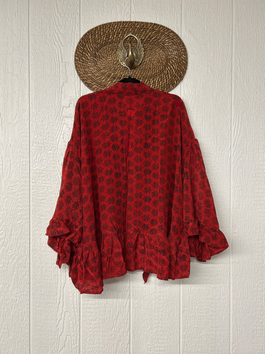Crepe Sari Wild Rose Top 0526 022
