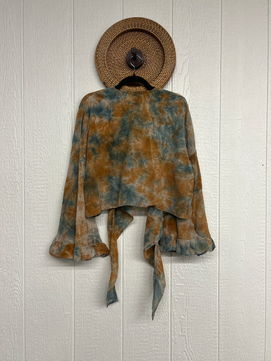 Crepe Sari Zeppelin Crop Shrug 0426 148