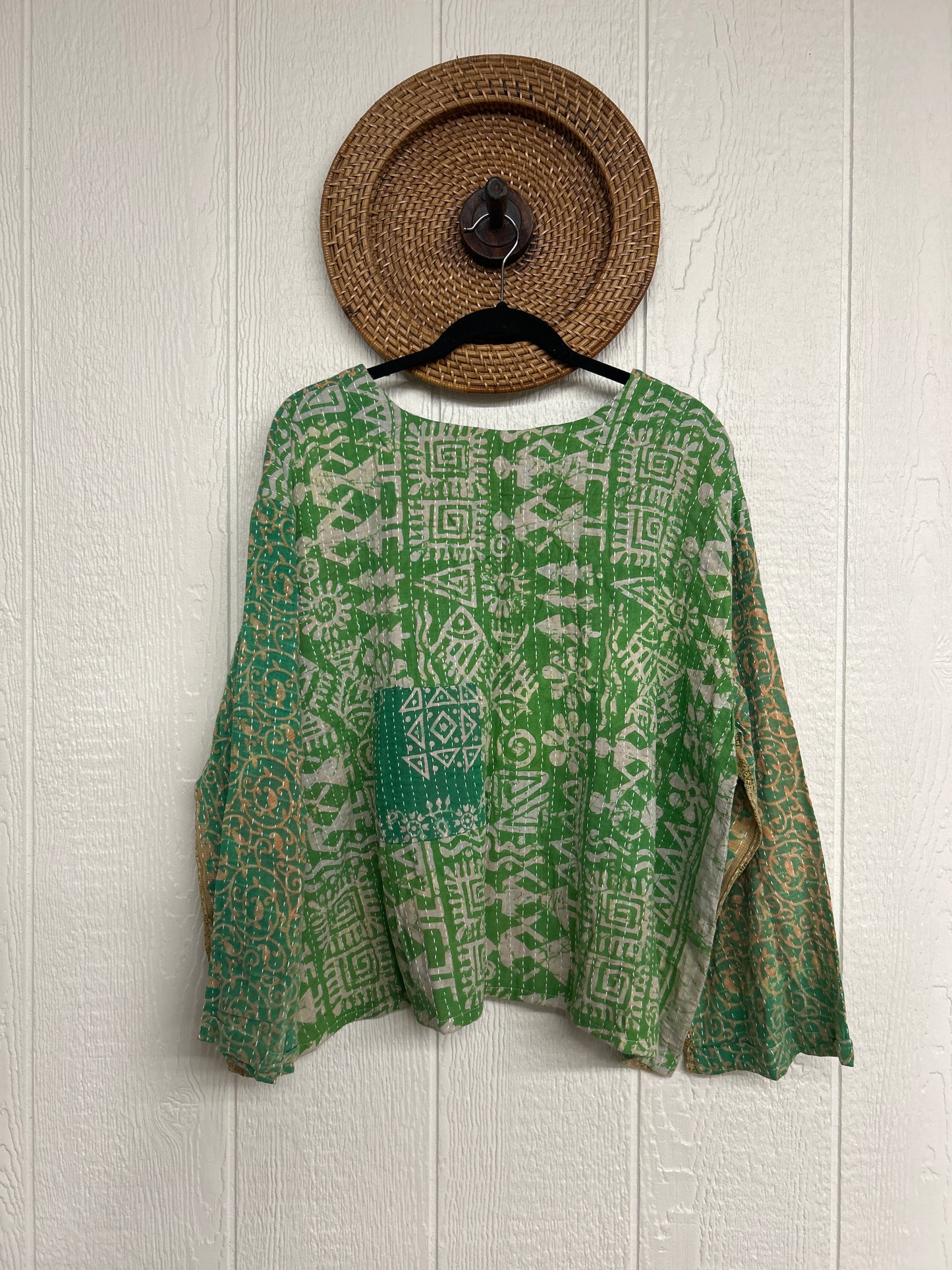 Pareo Kantha Wanderer Pocket Crop Top 0226 059