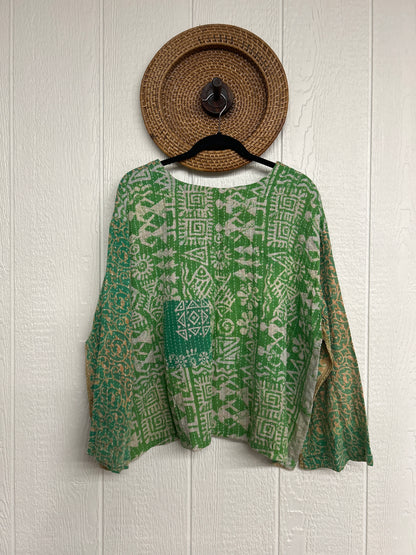 Pareo Kantha Wanderer Pocket Crop Top 0226 059