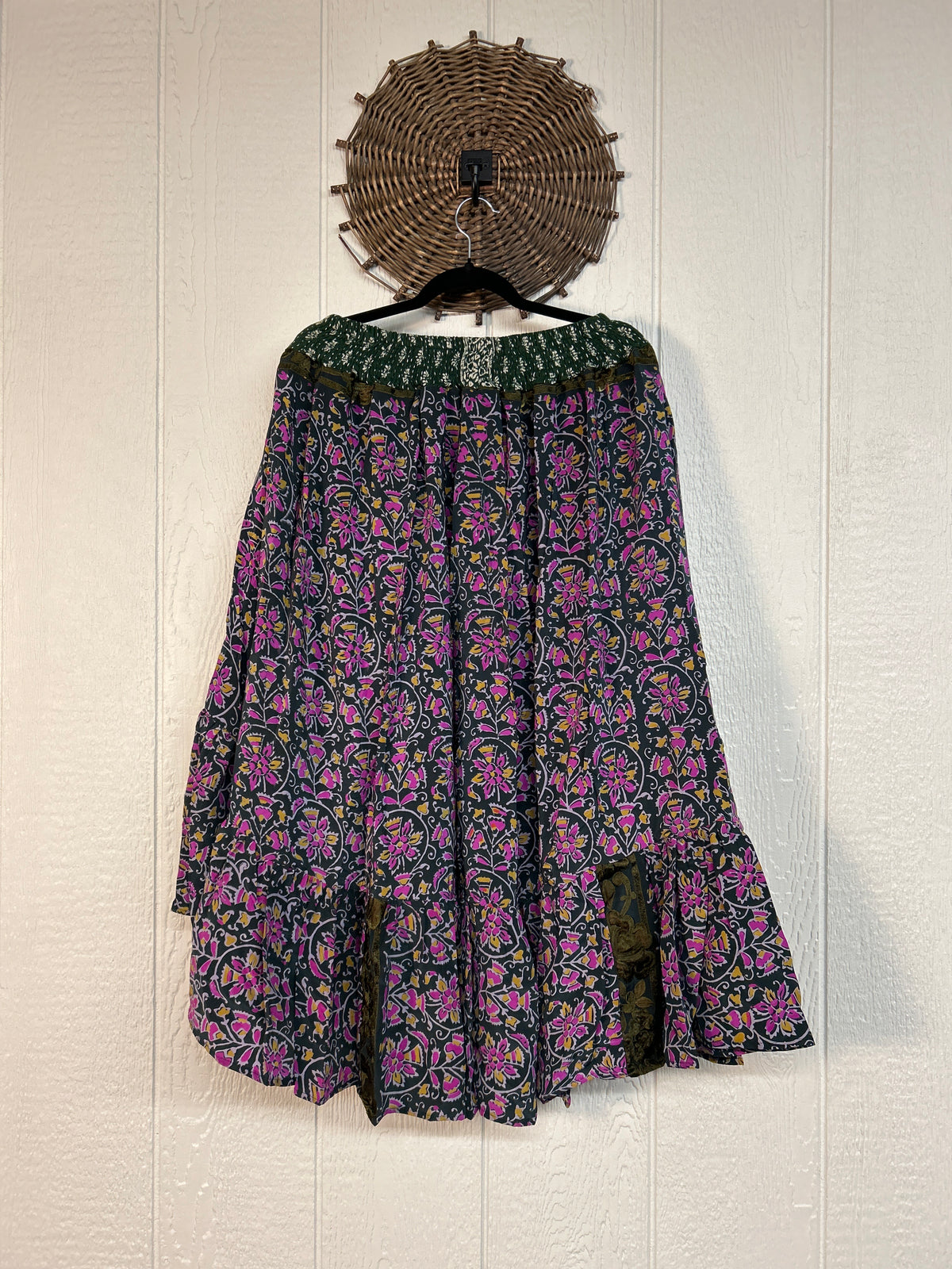 Crepe Sari Dahlia Skirt 1026 192
