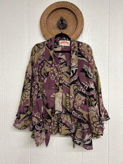 Crepe Sari Wild Rose Top 1225 040